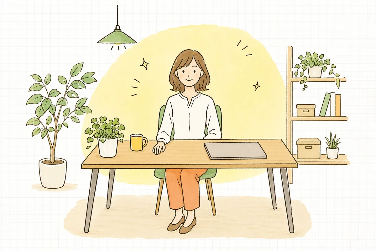 会社概要ページを整え終えて、すっきりと前を向いている企業のWEB担当者
