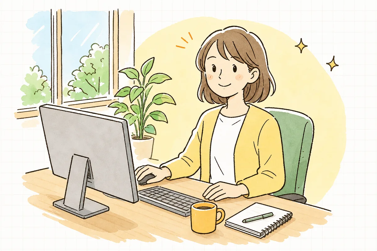 地図検索で自社がきちんと表示されるようになり、表情が少し晴れて前を向いた企業のWEB担当者